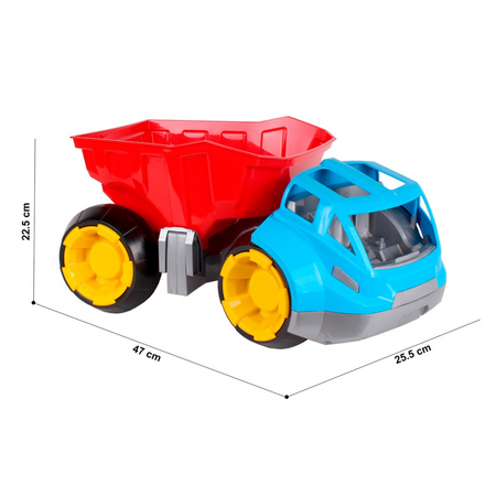 WYWROTKA POJAZD BUDOWLANY OBROTOWA KABINA POJEMNA PRZYCZEPA JASNE KOLORY 4852