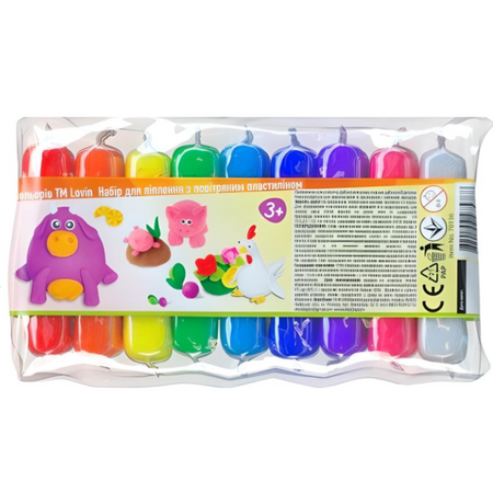 Plastelina Ciastolina Zestaw Do Tworzenia Modelowania 9 Kolorów Dla Dzieci 70136