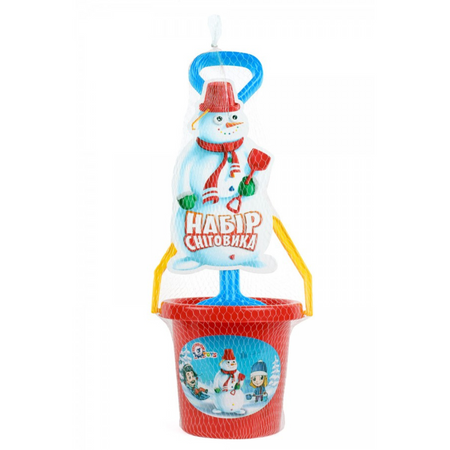 ZESTAW AKCESORIÓW DO BUDOWY BAŁWANA NA ŚNIEGU Z PIASKU ELEMENTY DEKORACYJNE 6498