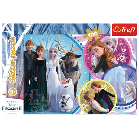 PUZZLE100 Glitter W blasku miłości /Frozen2 14817