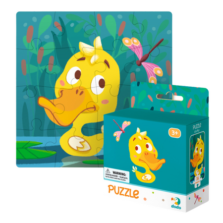 Puzzle "Kaczka" 16 Elementów Układanka Edukacyjna Dla Dzieci Zestaw