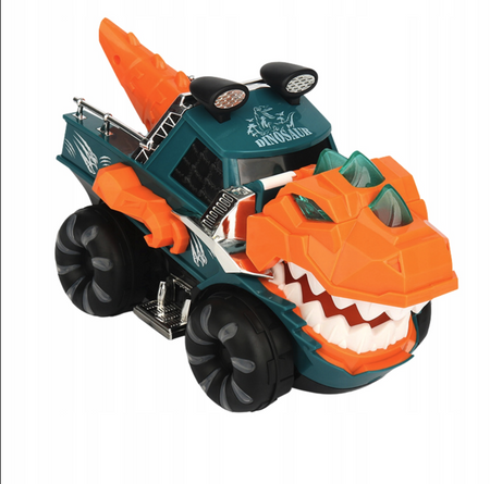 Samochód Terenowy Z Motywem Dinozaura Efekty Świetlne Dźwiękowe Para