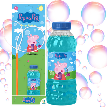 Zestaw Do Tworzenia Dużych Baniek Mydlanych "Świnka Peppa" Płyn 450ml 200178