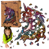 PUZZLE DREWNIANE UKŁADANKA JEDNOROŻEC KUCYK TĘCZOW  PuzA4-00701