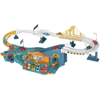 Zestaw Interaktywny Tor Wyścigowy Parking Samochody Światło Dźwięk