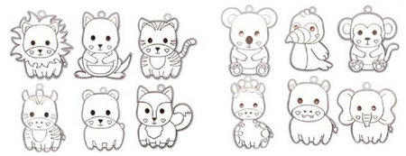 ZESTAW ARTYSTYCZNY KREATYWNY DO MALOWANIA SZABLONY WZORY ZAWIESZKI NAUKA