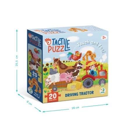 Puzzle sensoryczne DODO   "Jadę traktorem"
