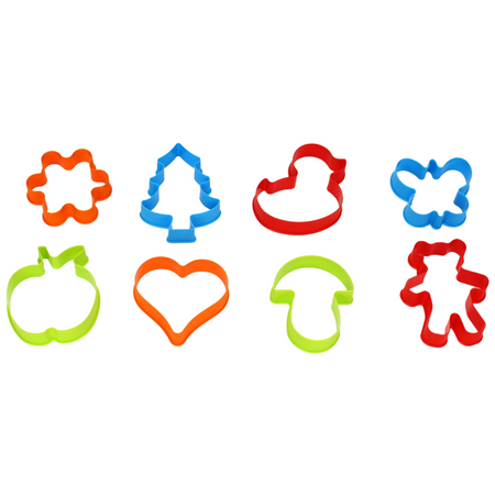 ZESTAW DO PIECZENIA CIASTECZEK FOREMKI RÓŻNE KSZTAŁTY DESKA WAŁEK 5033