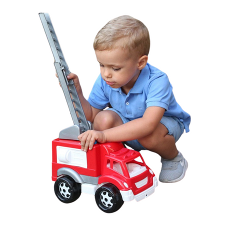 POJAZD WÓZ STRAŻACKI WYSUWANA DRABINA OTWIERANE TYLNE DRZWI STRAŻ POŻARNA 5392