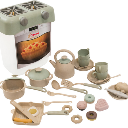 Zestaw Do Gotowania Kuchnia Kuchenka Jedzenie Sztućce Garnki Szklanki 01480/01eco