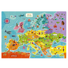 Puzzle "Mapa Europy" 100 Elementów Układanka Kolorowa Dla Małych Odkrywców 300124