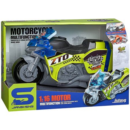 Autentyczny Motocykl Policyjny 1:16 Dla Dzieci Efekty Świetlne I Dźwiękowe