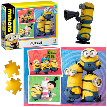 PUZZLE MINIONKI 80 ELEMENTÓW MINIONS UKŁADANKA KOLOROWA DLA DZIECI