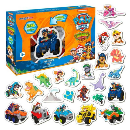 ZESTAW MAGNESÓW PSI PATROL DINO PAW PATROL PIESKI UKŁADANKA DINOZAURY  ML4034-05