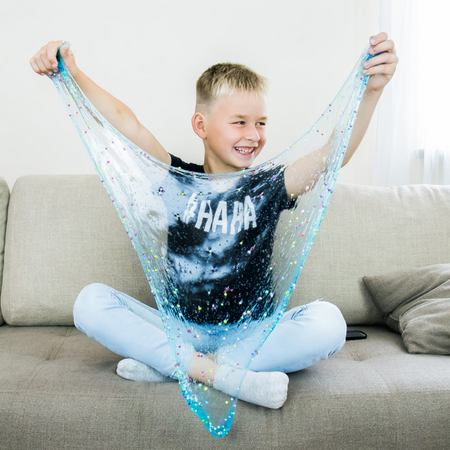 Antystresowy Glutek Z Kulkami Piankowymi Ufo Kolorowy Slime Dla Dzieci 100g 80060