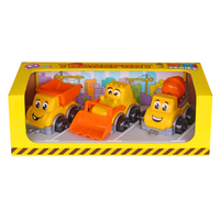 Pojazdy Budowlane Mini Zestaw 3 Samochodzików Urocze Buźki Plac Budowy 6160