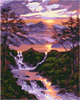 QB900-021 Set for painting by numbers "Waterfall a