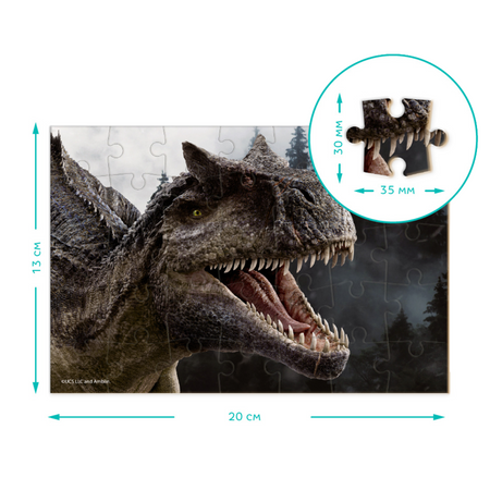 Puzzle Mini Jurassic Park Układanka 35 Elementów Park Jurajski Dinozaur