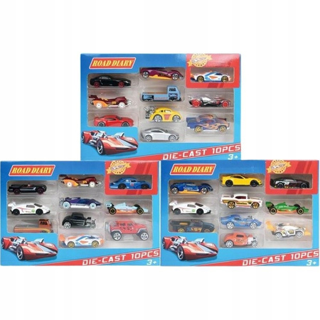 Zestaw metalowych autek 698-10S