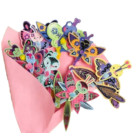 Zestaw DIY Motylki Dla Dzieci Rysowanie Scratch Wydrapywanka Zdrapywanka