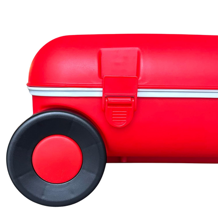 Walizka Dziecięca Czerwona Solidne Wytrzymałe 2 Kółka Wygodna Rączka Lekka 01520/01