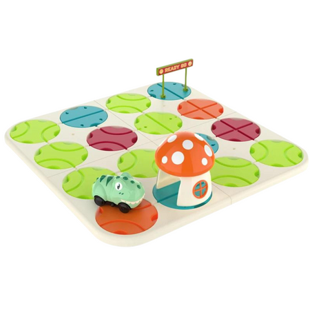 Zestaw Labirynt Drogowy Budowanie Trasy Dinozaur Grzybek Światło Dźwięk