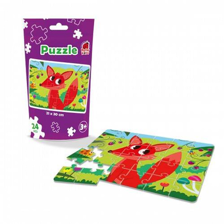 PUZZLE W OPAKOWANIU TYPU STAND-UP UROCZY LISEK UKŁADANKA ROTER KAFER