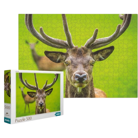 PUZZLE JELEŃ 500 ELEMENTÓW DO UŁOŻENIA KOLOROWY OBRAZEK JELONKA DLA DZIECI