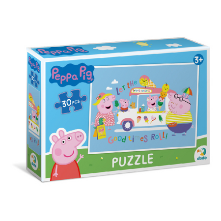PUZZLE ŚWINKA PEPPA 30 ELEMENTÓW PEPPA PIG UROCZY ZESTAW DLA MALUCHÓW
