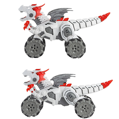 DINOZAUR SMOK ZDALNIE STEROWANY ŚWIATŁO DŻWIĘK RYCZY JEŻDZI PARA DYM DUŻY