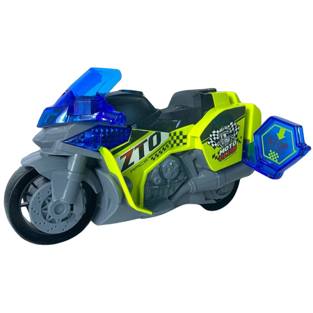 Autentyczny Motocykl Policyjny 1:16 Dla Dzieci Efekty Świetlne I Dźwiękowe