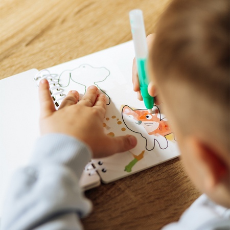 MALOWANIE MARKEREM WODNYM KOLOROWANKA "FARMA" ZESTAW DLA NAJMŁODSZYCH 300311