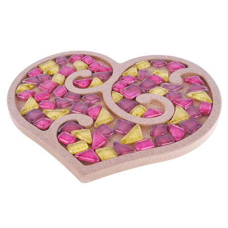 Zestaw Kreatywny Mozaika W Kształcie Serca Do Zawieszenia Mega Akcesoria MA2005