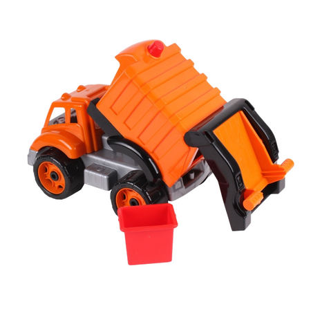 POJAZD ŚMIECIARKA ZESTAW KOSZE NA ŚMIECI RUCHOMA POKRYWA KONTENER 5422