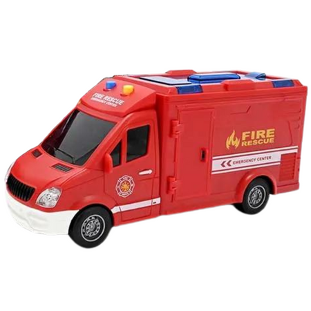 Straż Pożarna Ambulans Wóz Strażacki Otwierane Drzwi Światła I Dźwięki 1:16