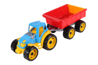 TRAKTOR CIĄGNIK Z PRZYCZEPĄ  54cm 3442