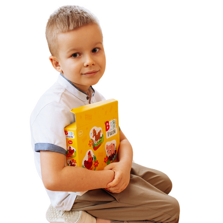 Puzzle 3w1 2-3-4 Elementy "Dzień Na Farmie" Trzy Układanki Dla Dzieci 300394