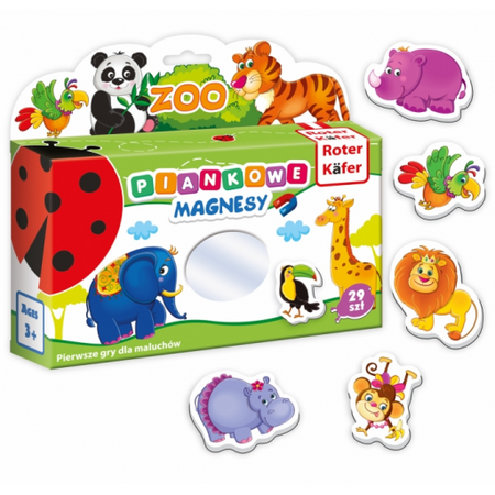 GRA EDUKACYJNA MÓJ MAŁY ŚWIAT MAGNESÓW ZOO UKŁADANKA ROTER KAFER
