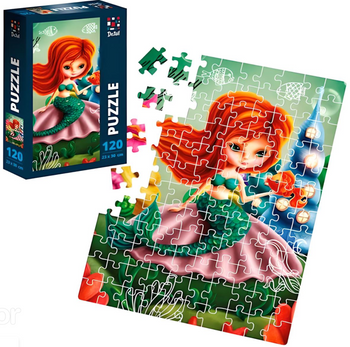 Puzzle Mała Syrenka Układanka Dla Dorosłych Dzieci 120 Elementów Plakat  DT100-09