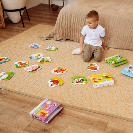 Puzzle 3w1 2-3-4 Elementy "Zwierzaki" Trzy Układanki Zwierzęta Domowe 300395