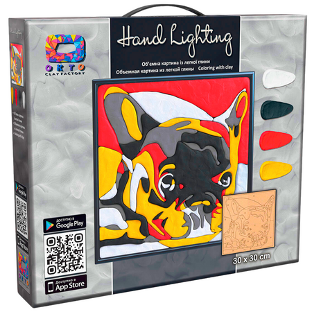 Buldog Francuski Obraz Do Samodzielnego Wykonania z Plasteliny + Akcesoria 70081