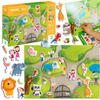 GRA MAGNETYCZNA "ZOO" MEGA ZESTAW Z TABLICĄ MAGNETYCZNĄ 35 MAGNESÓW 200207  
