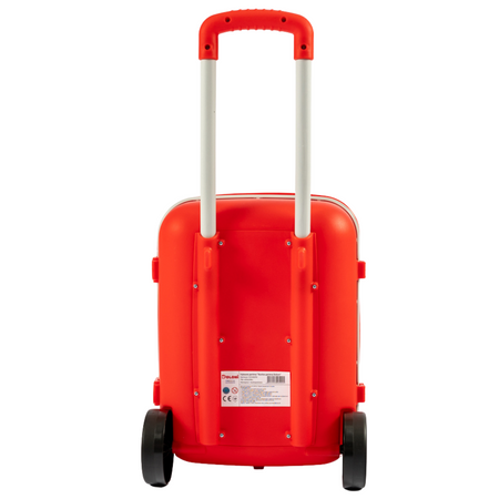 Walizka Dziecięca Czerwona Solidne Wytrzymałe 2 Kółka Wygodna Rączka Lekka 01520/01