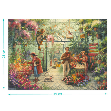 Puzzle "Kwiaciarnia" 300 Elementów Układanka Zestaw Dla Dzieci I Dorosłych 300590