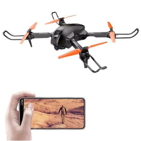 Składany Dron Z Kamerą HD Zdalnie Sterowany Wielofunkcyjny I Nowoczesny