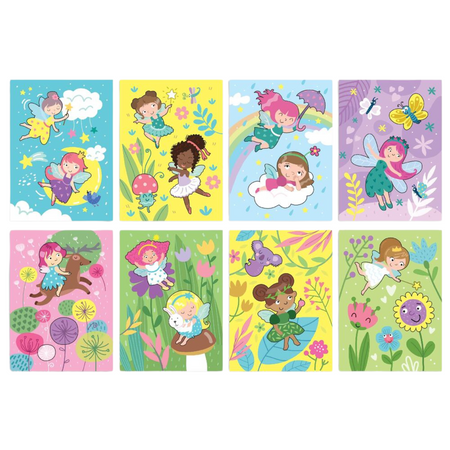 MALOWANIE MARKEREM WODNYM KOLOROWANKA "WRÓŻKI" ZESTAW DLA NAJMŁODSZYCH 300312