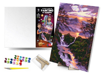 QB900-021 Set for painting by numbers "Waterfall a