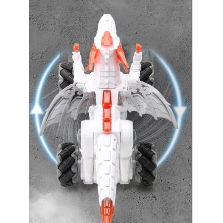 DINOZAUR SMOK ZDALNIE STEROWANY ŚWIATŁO DŻWIĘK RYCZY JEŻDZI PARA DYM DUŻY