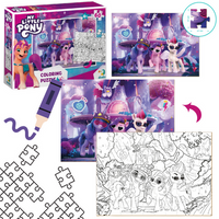 PUZZLE 2w1 "MY LITTLE PONY" 60 ELEMENTÓW KOLOROWANKA I UKŁADANKA W JEDNYM 200136