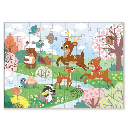 PUZZLE WIOSENNE KWIATY 60 ELEMENTÓW KOLOROWA UKŁADANKA DLA NAJMŁODSZYCH 300411